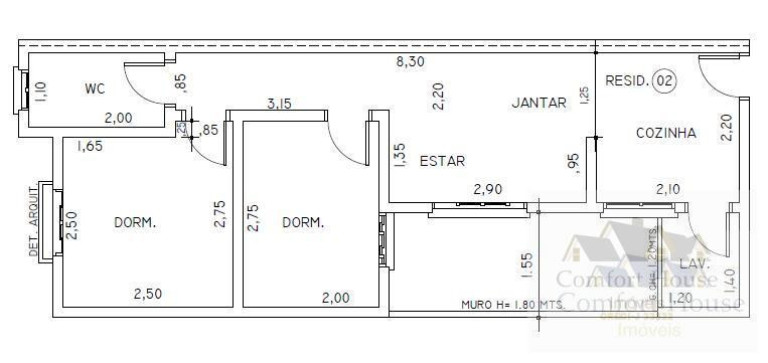 Apartamento com 2 Quartos à Venda, 43 m² em Vila Tibiriçá - Santo André