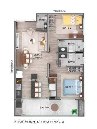 Imagem Apartamento com 2 Quartos à Venda, 70 m² em Itaguá - Ubatuba