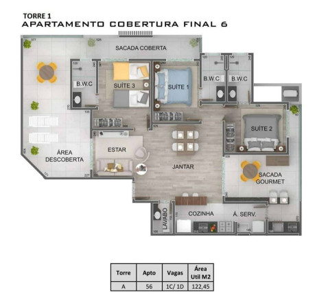 Imagem Apartamento com 2 Quartos à Venda, 68 m² em Itaguá - Ubatuba