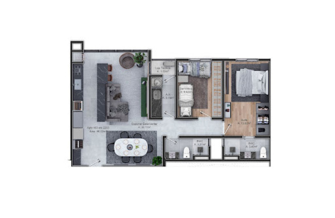 Imagem Apartamento com 2 Quartos à Venda, 89 m² em Vila Formosa - Blumenau
