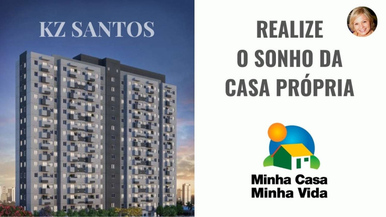 Imagem Apartamento com 2 Quartos à Venda, 43 m² em Jabaquara - Santos