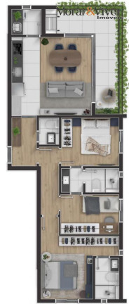 Imagem Apartamento com 2 Quartos à Venda, 57 m² em Portão - Curitiba