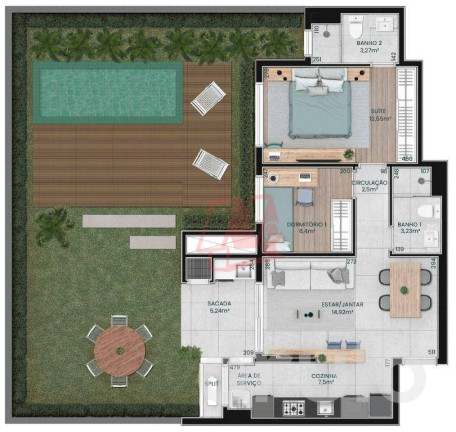 Apartamento com 1 Quarto à Venda, 71 m² em Jardim Lindóia - Porto Alegre