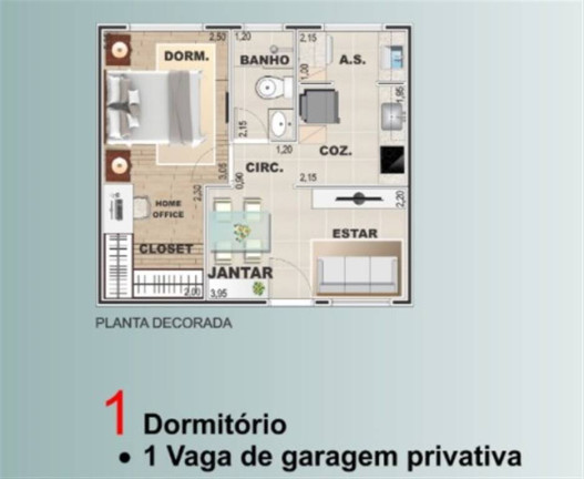 Imagem Apartamento com 1 Quarto à Venda, 35 m² em Vila Voturua - Sao Vicente