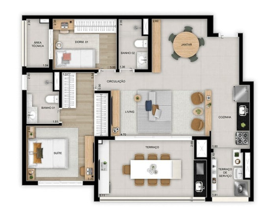 Apartamento com 3 Quartos à Venda, 89 m² em Vila Ema - São Paulo