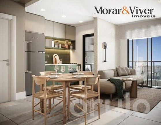 Imagem Apartamento com 2 Quartos à Venda, 55 m² em Centro - Curitiba
