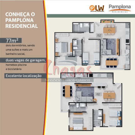 Imagem Apartamento com 2 Quartos à Venda, 77 m² em Martim De Sá - Caraguatatuba