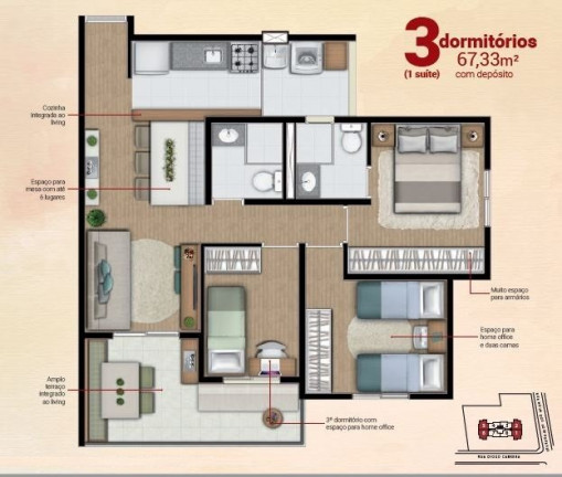 Imagem Apartamento com 3 Quartos à Venda, 67 m² em Santana - São Paulo