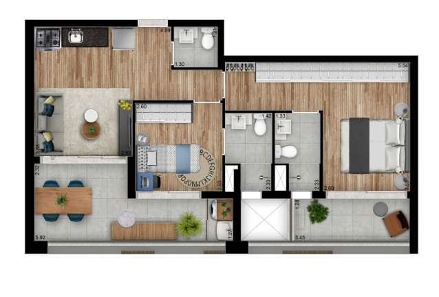 Imagem Apartamento com 2 Quartos à Venda, 69 m² em Sumaré - São Paulo
