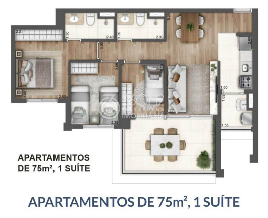 Apartamento com 2 Quartos à Venda, 75 m² em Sacomã - São Paulo
