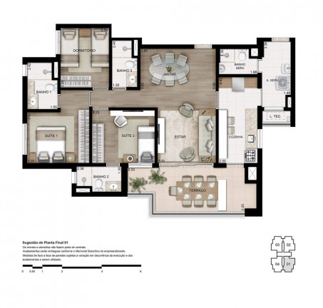 Imagem Apartamento com 3 Quartos à Venda, 217 m² em Jardim Chapadão - Campinas