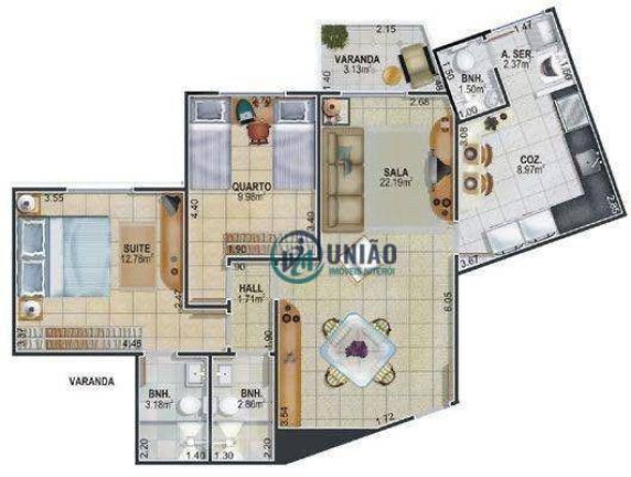 Imagem Apartamento com 2 Quartos à Venda, 69 m² em Ingá - Niterói