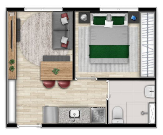 Imagem Apartamento com 1 Quarto à Venda, 33 m² em Bela Vista - São Paulo