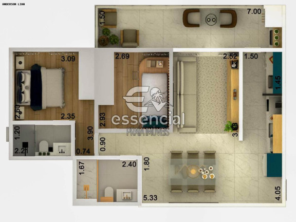 Imagem Apartamento com 2 Quartos à Venda, 70 m² em Praia Do Tenório - Ubatuba