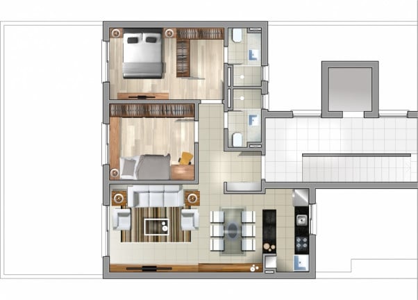 Imagem Apartamento com 1 Quarto à Venda, 56 m² em Vila Ipiranga - Porto Alegre