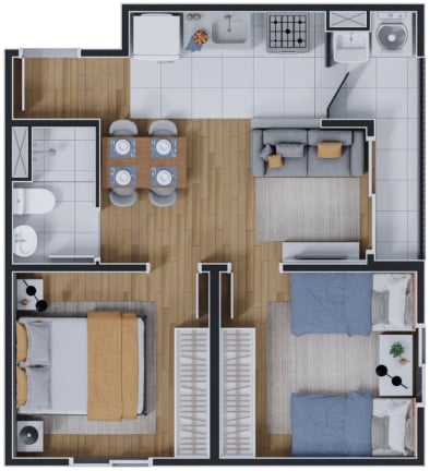 Imagem Apartamento com 1 Quarto à Venda, 29 m² em Jaguaribe - Osasco