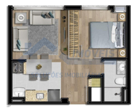 Imagem Apartamento com 2 Quartos à Venda, 60 m² em Bom Fim - Porto Alegre