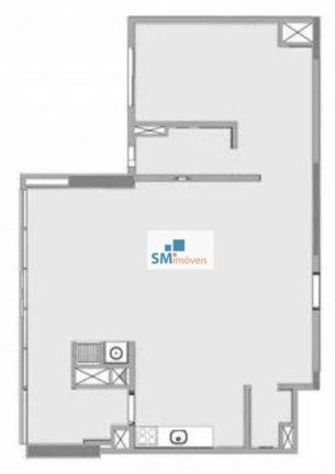 Imagem Apartamento com 1 Quarto à Venda, 83 m² em Brooklin Paulista - São Paulo