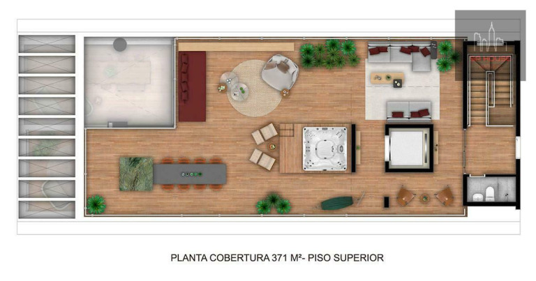 Imagem Cobertura com 3 Quartos à Venda, 371 m² em Jardim Paulista - São Paulo
