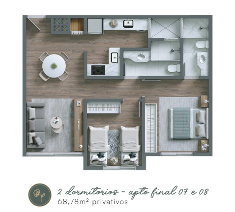 Imagem Apartamento com 3 Quartos à Venda, 97 m² em Centro - Nova Petrópolis