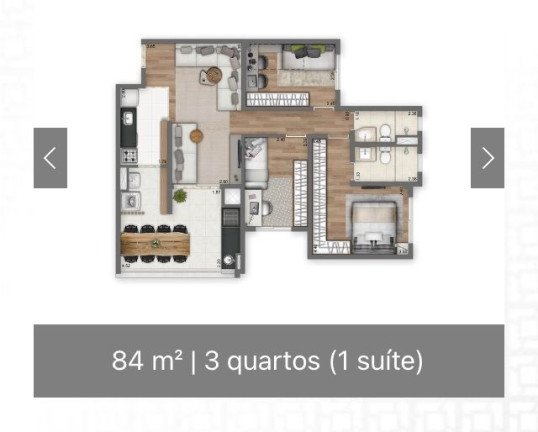 Imagem Apartamento com 3 Quartos à Venda, 84 m² em Vila Andrade - São Paulo
