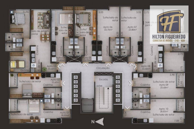 Imagem Apartamento com 1 Quarto à Venda, 23 m² em Intermares - Cabedelo