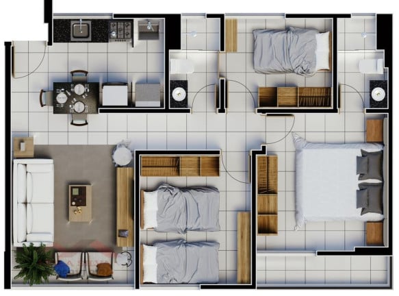 Imagem Apartamento com 1 Quarto à Venda, 55 m² em Primavera - Teresina