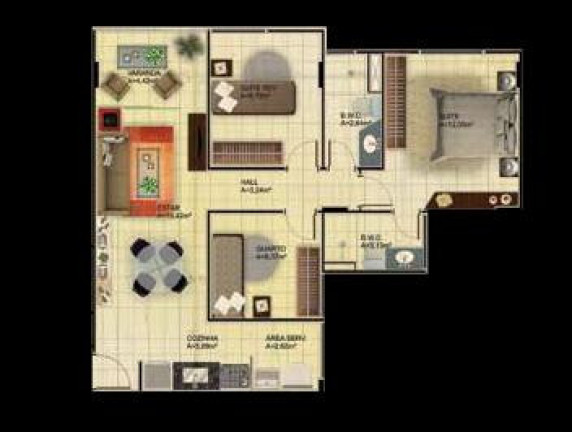 Imagem Apartamento com 2 Quartos à Venda, 57 m² em Noivos - Teresina