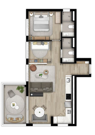 Apartamento com 2 Quartos à Venda, 71 m² em Vila Madalena - São Paulo