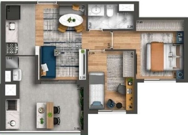 Imagem Apartamento com 3 Quartos à Venda, 69 m² em Chácara Klabin - São Paulo
