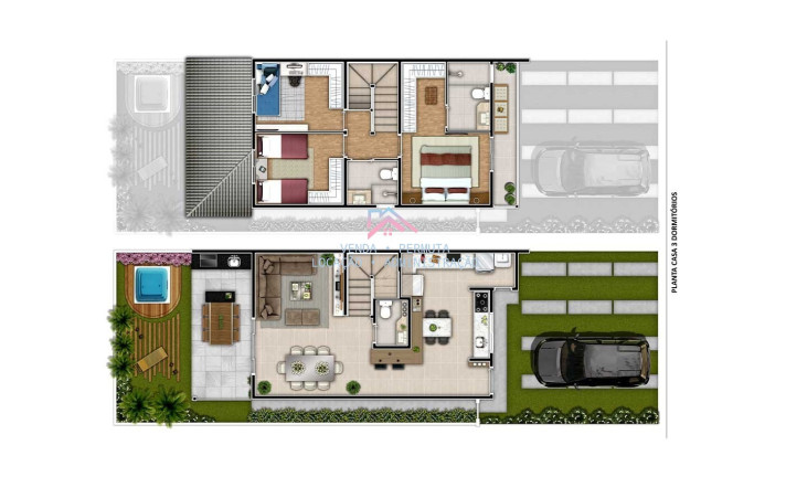 Imagem Casa com 3 Quartos à Venda, 106 m² em Cidade Nova - Jundiaí