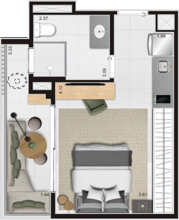 Imagem Apartamento à Venda, 24 m² em Pinheiros - São Paulo