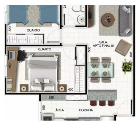 Apartamento com 2 Quartos à Venda, 54 m² em Votupoca - Barueri