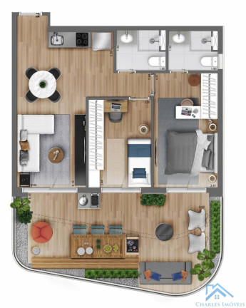 Imagem Apartamento com 2 Quartos à Venda, 63 m² em Centro - São Paulo