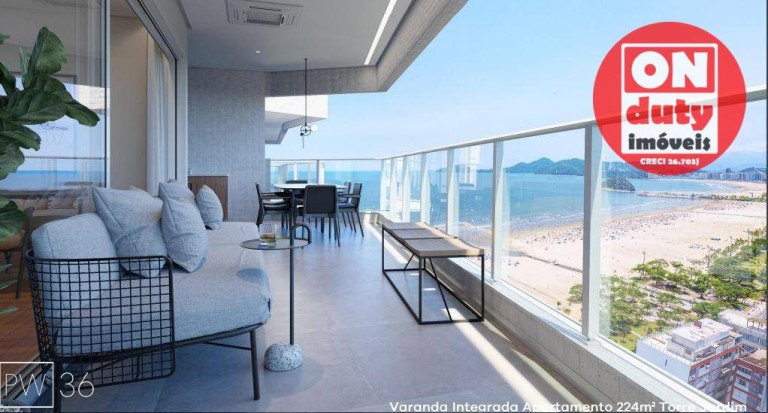 Imagem Apartamento com 3 Quartos à Venda, 224 m² em Gonzaga - Santos