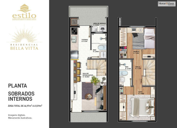 Imagem Casa com 2 Quartos à Venda, 45 m² em Santa Cândida - Curitiba