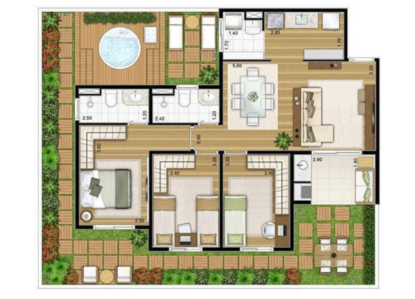 Imagem Apartamento com 3 Quartos à Venda, 120 m² em Jardim Torres São José - Jundiaí