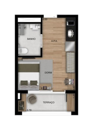 Imagem Apartamento com 1 Quarto à Venda, 26 m² em Vila Ema - São Paulo