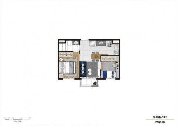 Imagem Apartamento com 2 Quartos à Venda, 34 m² em Santo Amaro - São Paulo