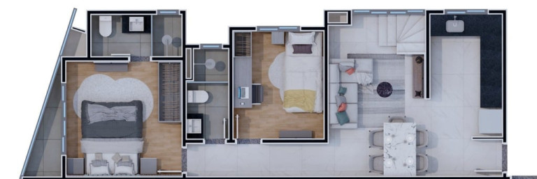 Apartamento com 2 Quartos à Venda, 57 m² em Hauer - Curitiba