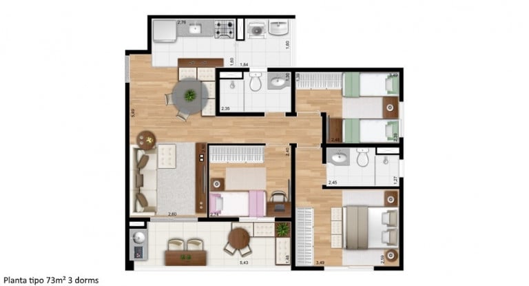 Imagem Apartamento com 2 Quartos à Venda, 63 m² em Mooca - São Paulo