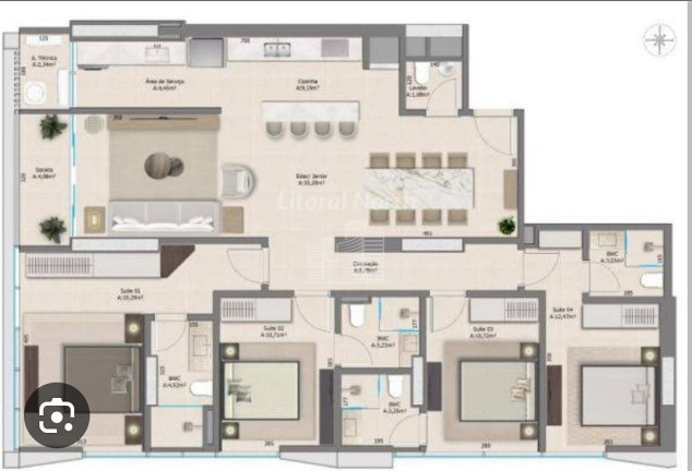 Imagem Apartamento com 4 Quartos à Venda, 148 m² em Pioneiros - Balneário Camboriú