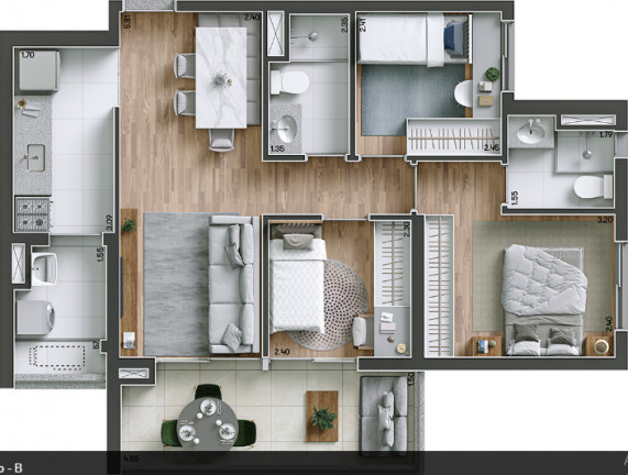 Imagem Apartamento com 3 Quartos à Venda, 75 m² em Ipiranga - São Paulo