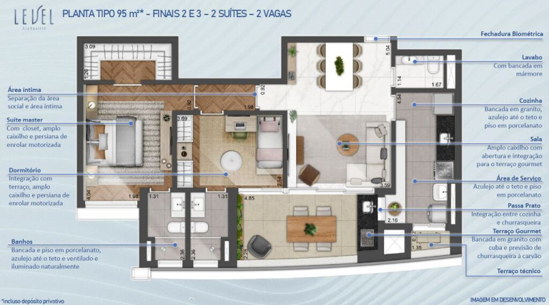 Imagem Apartamento com 3 Quartos à Venda, 123 m² em Alphaville - Barueri