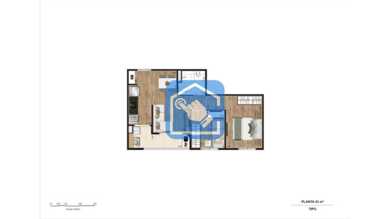 Imagem Apartamento com 2 Quartos à Venda, 43 m² em Vila São João - Guarulhos