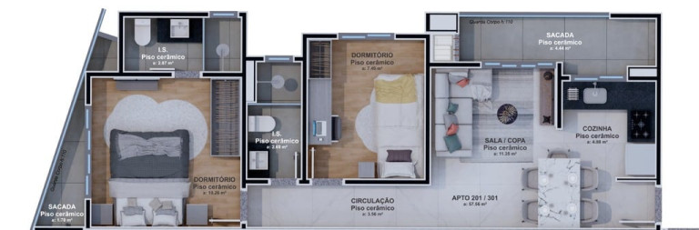 Imagem Apartamento com 2 Quartos à Venda, 57 m² em Hauer - Curitiba