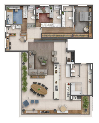 Imagem Apartamento com 3 Quartos à Venda, 204 m² em Sumaré - São Paulo