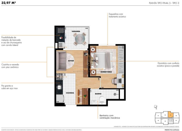 Imagem Apartamento com 2 Quartos à Venda, 36 m² em Jardim Das Flores - Osasco