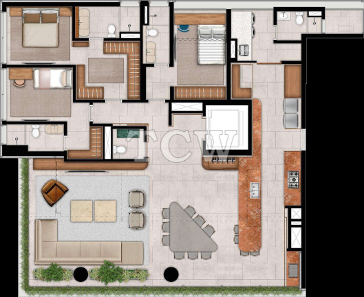 Apartamento com 4 Quartos à Venda, 194 m² em Indianópolis - São Paulo