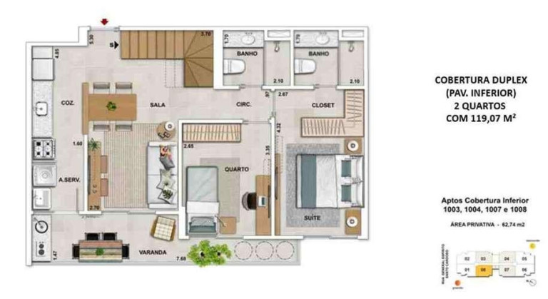 Imagem Apartamento com 2 Quartos à Venda, 119 m² em Rio De Janeiro